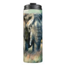 Search for elephants travel mugs Watercolor