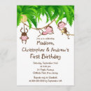 Search for triplets birthday invitations Jungle