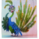 Search for peacock shower curtains Bird
