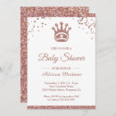 Recherche de gold princess baby shower invitations Conte de fées