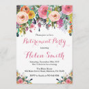 Search for floral retirement party invitations Celebration