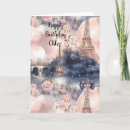 Search for eiffel tower birthday cards Pink