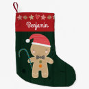 Search for gingerbread christmas stockings Green