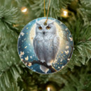 Search for snowy owl ornaments White