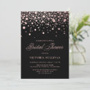 Search for rose gold foil bridal shower invitations Elegant