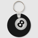 Recherche de boule billards 8 porteclés Sports