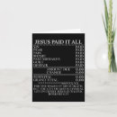 Search for paid cards Jesus paid it