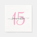 Recherche de girly serviettes Quinceanera