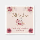 Search for fall in love napkins Rustic