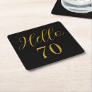 Search for 70th birthday coasters Elegant