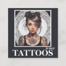 Recherche de artiste graphique cartes visite Salon de tatouage