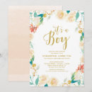 Search for glitter baby boy shower invitations Watercolor