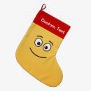 Recherche de visage chaussette de noël Sourire
