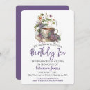 Search for adult tea party invitations Watercolor