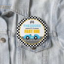 Search for race car buttons Boys birthday