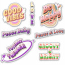 Search for positive vibes stickers Design