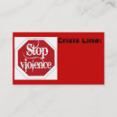 Search for stop business cards Red