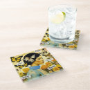 Recherche de dames dessous de verres Vintage