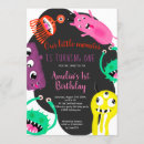 Search for monster 1st birthday invitations Turning one