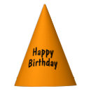 Search for plain paper party hats Orange