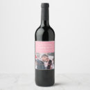 Search for wine label invitations Pink