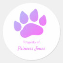 Search for purple paw print stickers Puppy