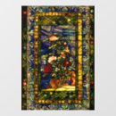 Search for stained glass window decals Vintage