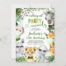 Recherche de safari anniversaire invitations Fête