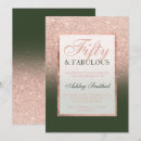 Search for hunter green and gold invitations Elegant