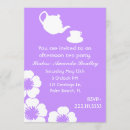 Search for lavender tea party invitations Elegant