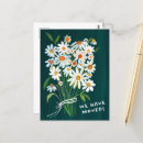 Recherche de peinte à la main cartes postales Fleurs