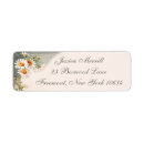 Search for retro floral return address labels Daisy