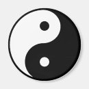 Recherche de yang de yin refrigérateur magnets Symbole