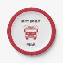 Search for fire truck plates Red fire engine