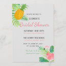 Search for pink flamingo bridal shower invitations Pineapple