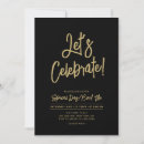Search for lets celebrate invitations Gold