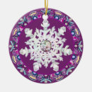 Search for red rose ornaments Snowflake