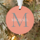 Search for monogrammed ornaments Elegant