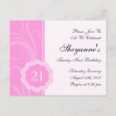 Search for classy 21st birthday invitations Pink
