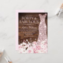 Search for rustic 40th birthday invitations Fortieth