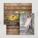 Search for barnwood invitations Sunflowers
