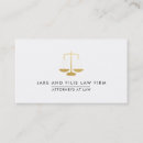 Search for law firm business cards Justice scale