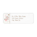 Search for pink bird return address labels Whimsical