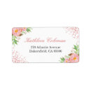 Search for confetti dots return address labels Blush