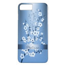 Search for blue blossoms iphone cases White