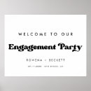 Search for engagement party posters Black and white