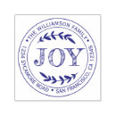 Search for merry christmas happy new year rubber stamps Return address