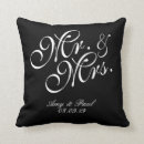 Search for anniversary pillows Mr and mrs