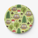 Search for owl paper plates Forest