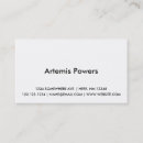 Recherche de avant cartes visite Simple